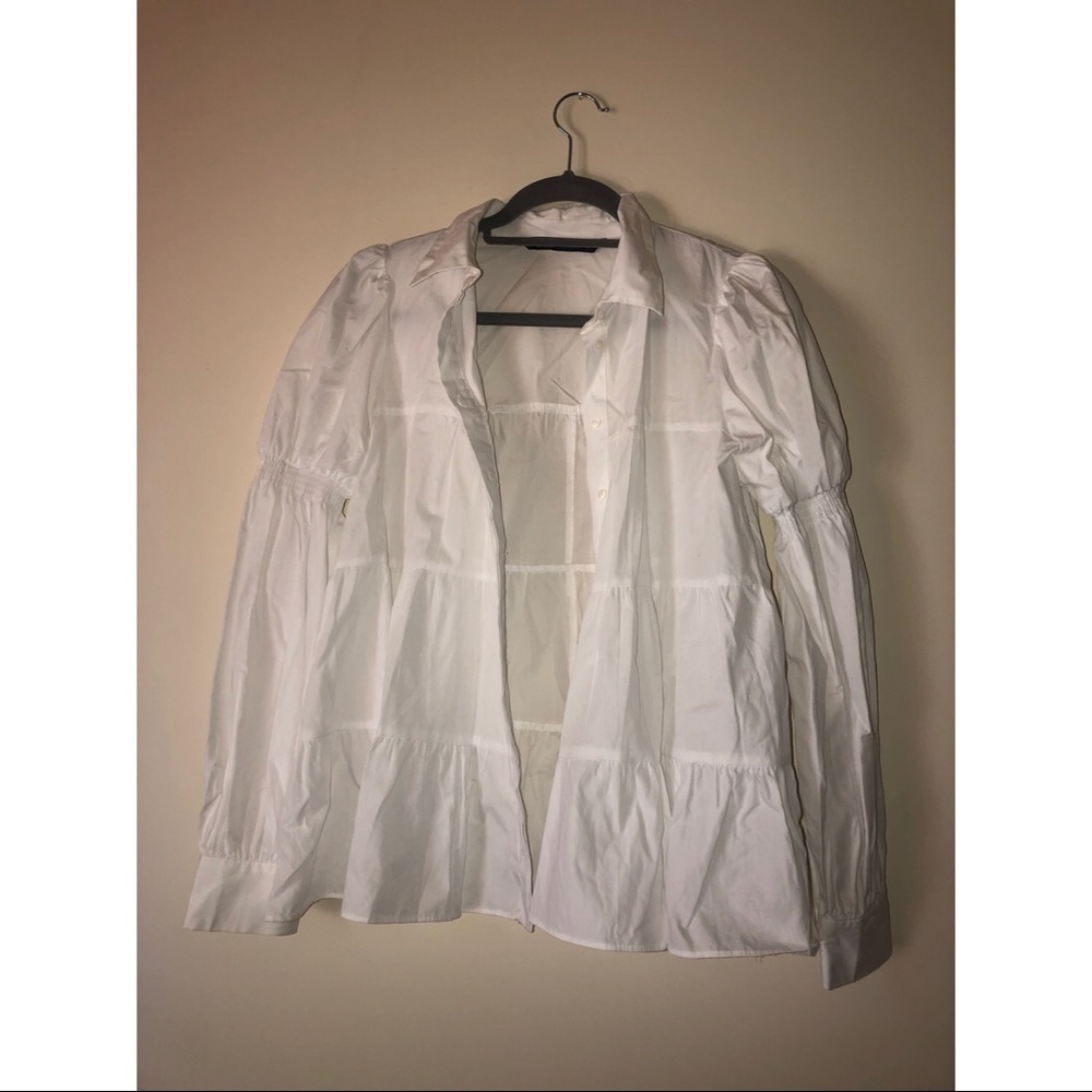 Zara Poplin Blouse Size Small
